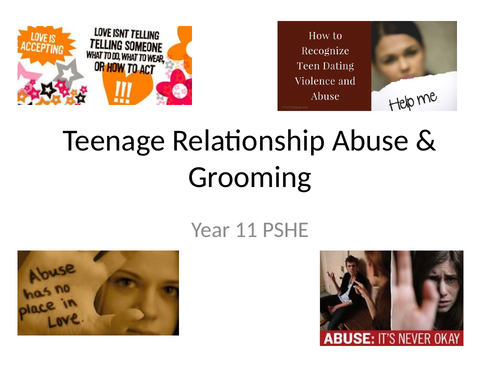 PSHE lesson on Teenage Relationship Abuse
