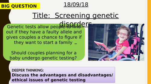 Screening Genetic Disorders