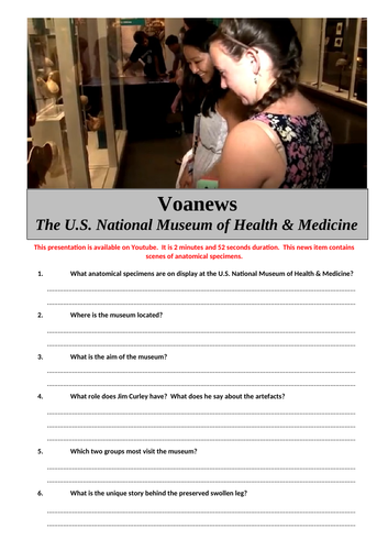 The U.S. National Museum of Health and Medicine