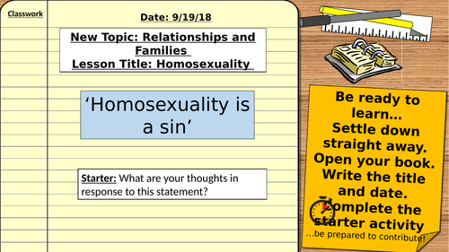 AQA 9-1 Religious Studies:Relationships & Families Revision:Homosexuality - Islam and Christianity