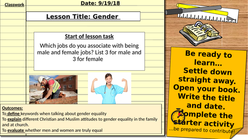 AQA 9-1 Religious Studies GCSE: Relationships and Families Revision: Gender