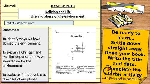 AQA 9-1 GCSE Religious Studies: Religion and Life: Use and abuse of the environment