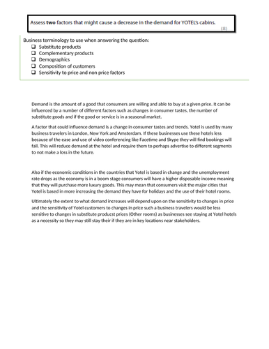 Demand Resources Whole Lesson Bundle