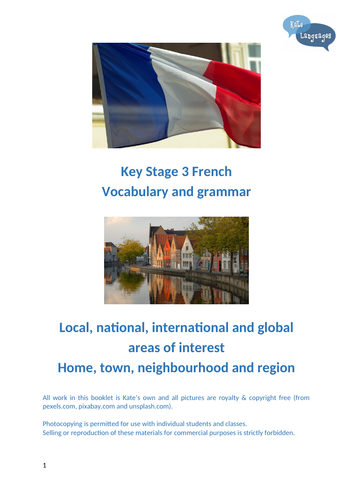 Key Stage 3 French - Vocabulary and Grammar - Where I live