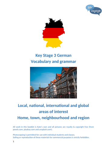 Key Stage 3 German - Vocabulary and Grammar - Where I live