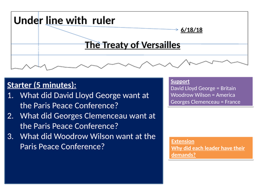 Treaty of Versailles (ToV)