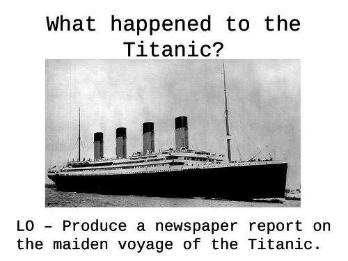 What happened to the Titanic?