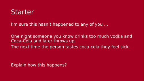 Therapies for addiction - Aversion and self-management TWO LESSONS AQA GCSE NEW SPEC