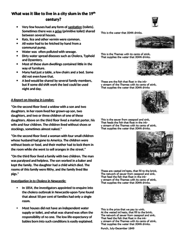 Enquiry Question: Why was public health so poor in the 19th century?