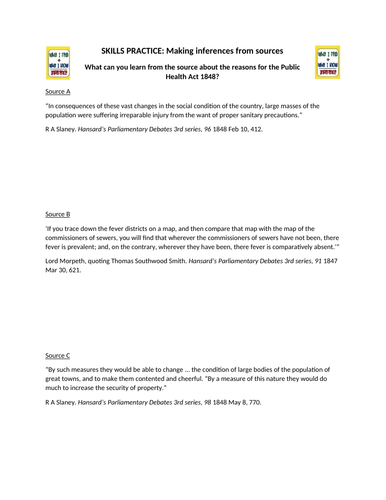 Enquiry Question: To what extent did the 1848 Public Health Act improve public health provision?