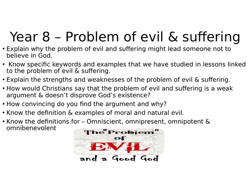 essay on the problem of evil