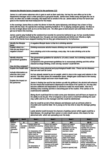 lifestyle factors scenarios