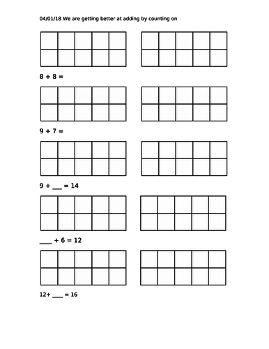 Ten Frame Addition