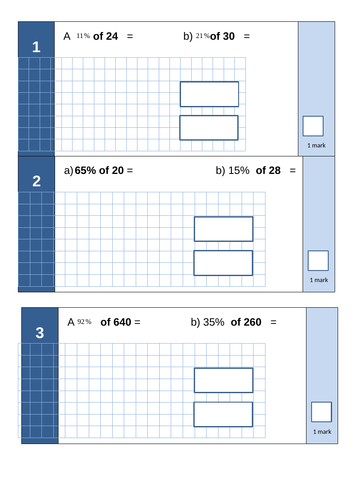 Arithmetic Percentages Year 5 or 6