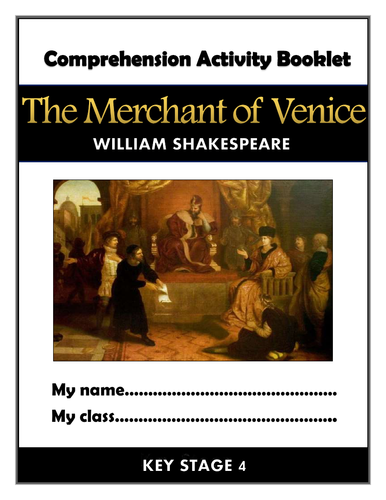 The Merchant of Venice Comprehension Activities Booklet!