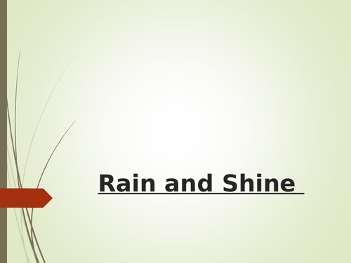 Year 6 Rain and Shine Fiction Reading SATs