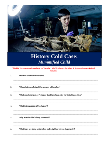 History Cold Case - Mummified Child