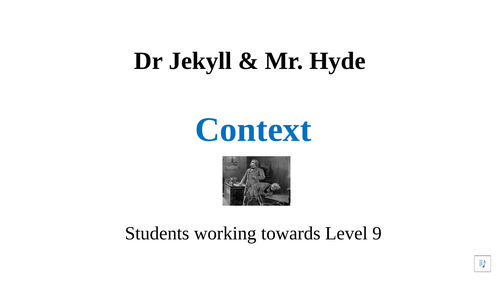 Dr Jekyll and Mr Hyde: Context explained to GCSE students