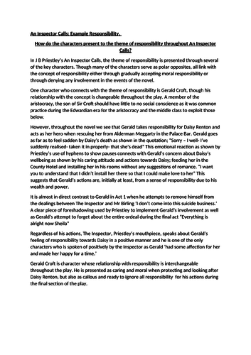 Gerald croft analysis grade 9 image