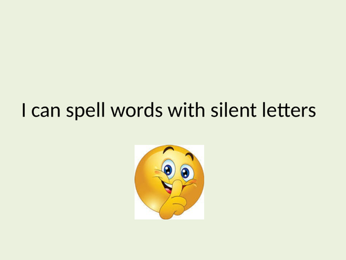 silent letters, fun dice game, presentation, extension task