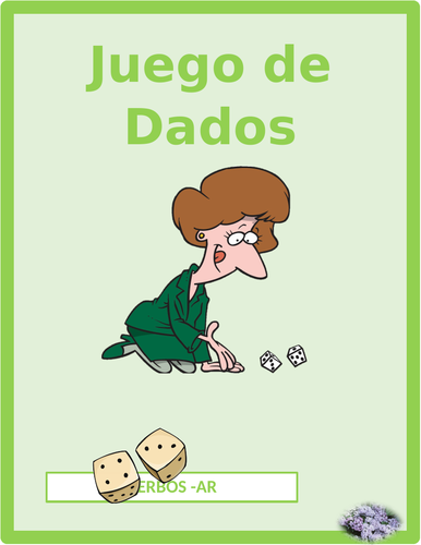 AR Verbs in Spanish Verbos AR Dice Game