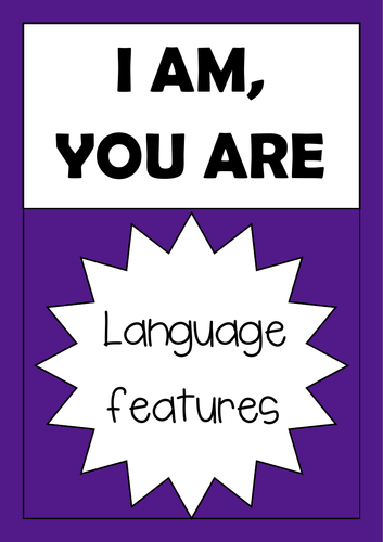 'I am, you are' language features game