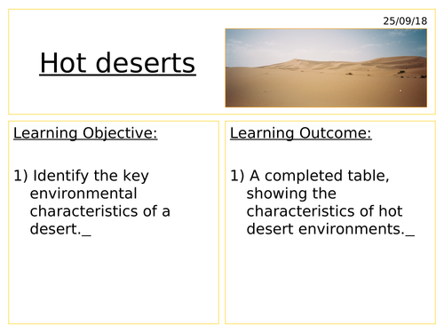 Desert Characteristics