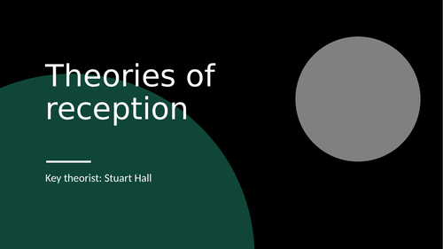 Stuart Hall Reception Audience Theory Media