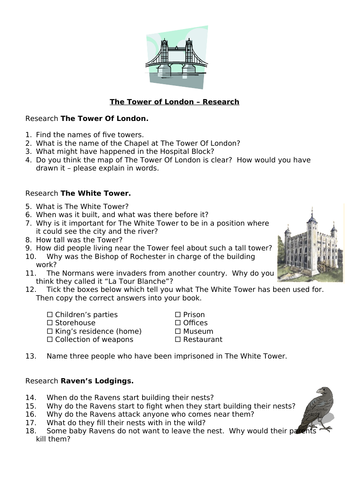 Research - The Tower of London