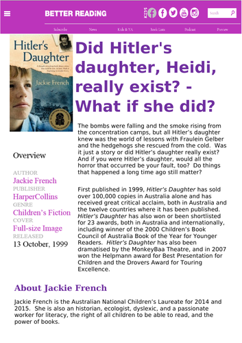 Ezine article - Did Hitler's daughter, Heidi, really exist?