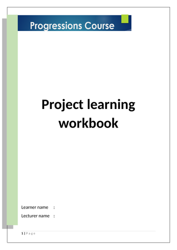 Project learning workbook