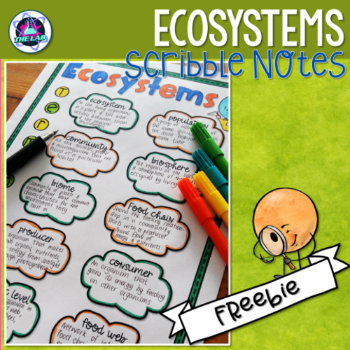 Ecosystems Scribble Notes Freebie