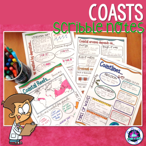 Coastlines Scribble Notes