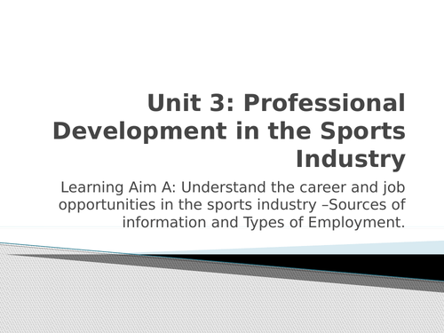BTEC Sport Level 3 Unit 3 Learning Aim A Part 3