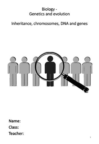 Biology - Inheritance, chromosomes, DNA and genes  - Complete Science Key Stage 3 Unit