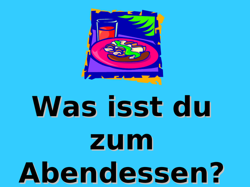 Describing what you eat and drink in German (3/3 Dinner)