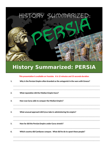 History Summarized: The Persians