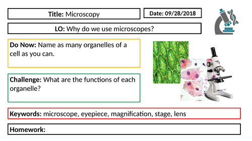 AQA GCSE Biology New Specification - B1 Microscopy