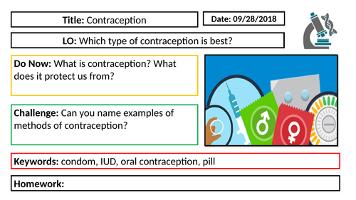 AQA GCSE Biology New Specification - B5 Contraception
