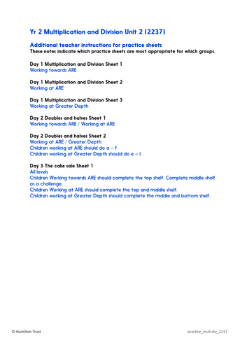Practice Worksheets: Understand doubles/halves to 20 (Year 2