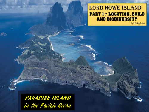 LORD HOWE ISLAND PART 1 - LOCATION, GEOGRAPHY/BASIC GEOLOGY, BIODIVERSITY