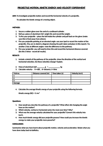 Forensics- Ballistics (projectile motion)