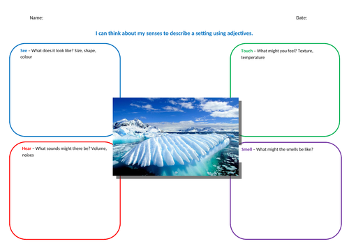 KS4 SEN - English - Writing - Adjective Worksheets