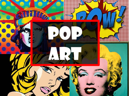 Pop Art Inspired Mixed Media Portiats.