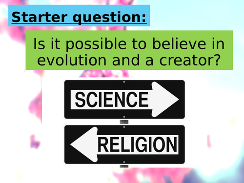 GCSE Religious Studies lesson on Religion vs science