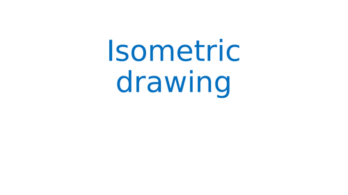 Isometric drawing
