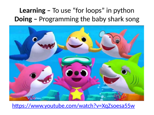 Baby Shark Song Python Iteration