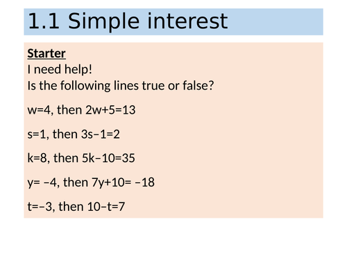 Interest Powerpoint Teaching Resources