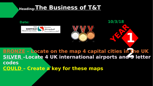 BTEC Unit 3 - The UK as a Destination - P1