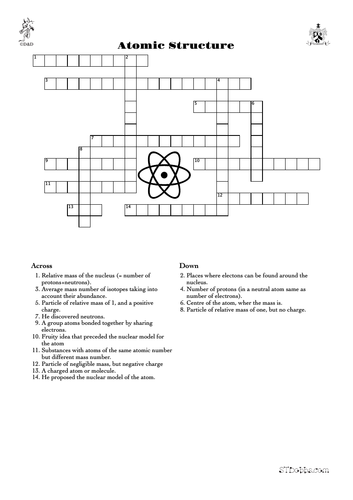 Atomic Structure Crossword